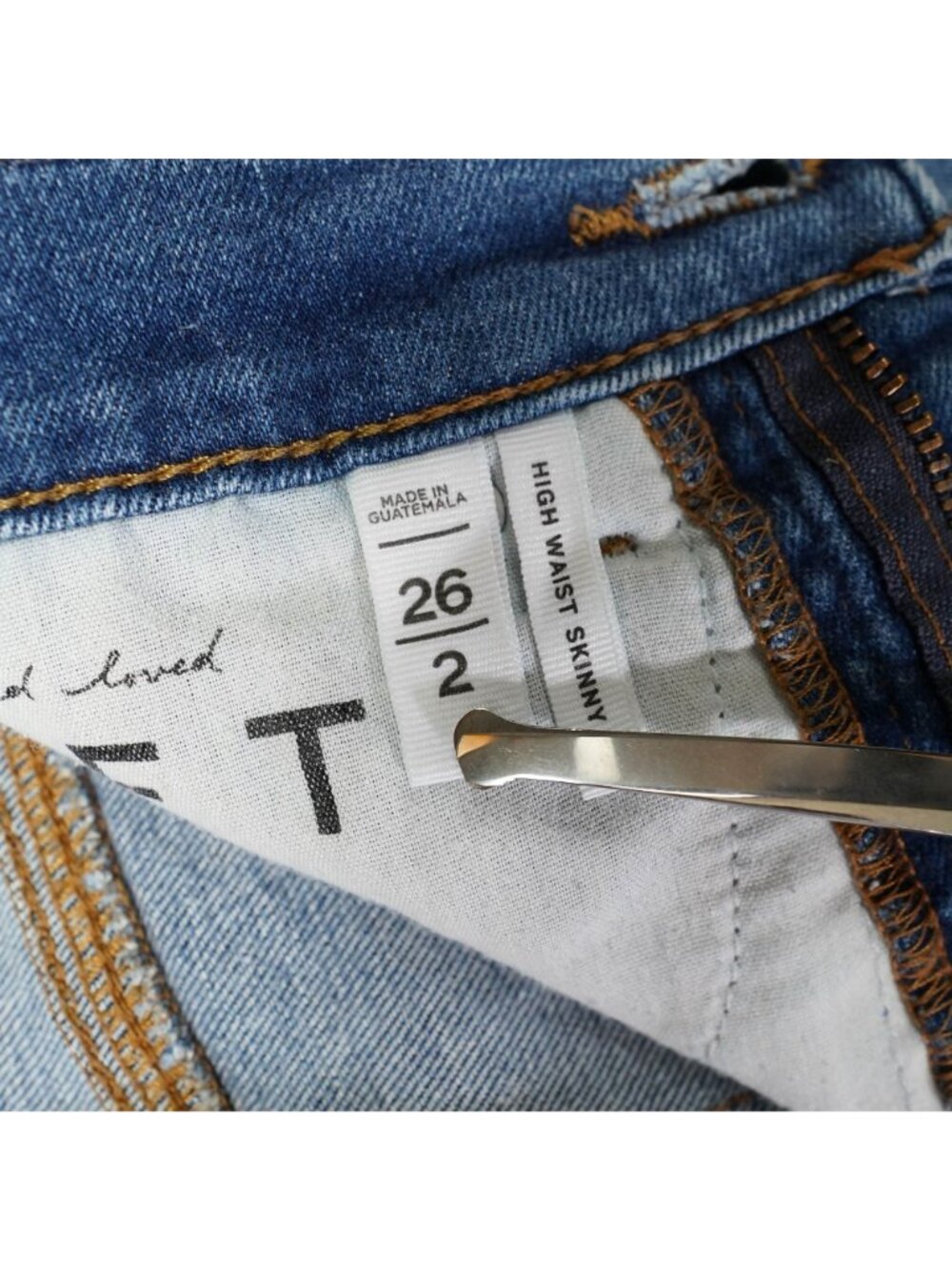 Lot of 2 Ann Taylor Loft Jean Womens 26/2 Skinny & High Waist Denim Stretch - Picture 6 of 11